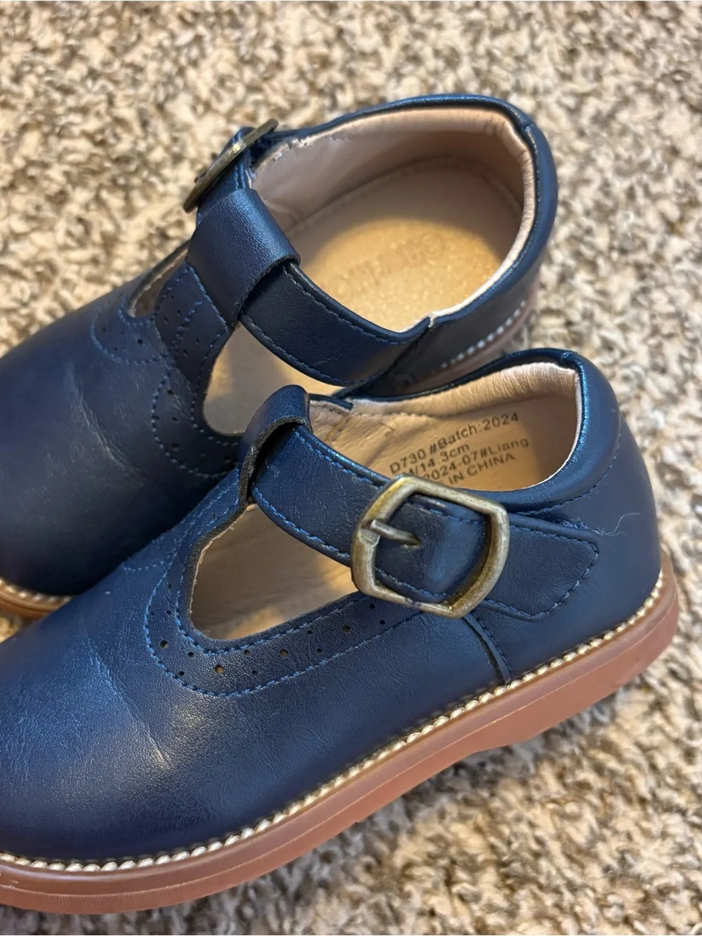 Classic Navy T-Strap Kids Shoes - Comfortable Dress Shoe